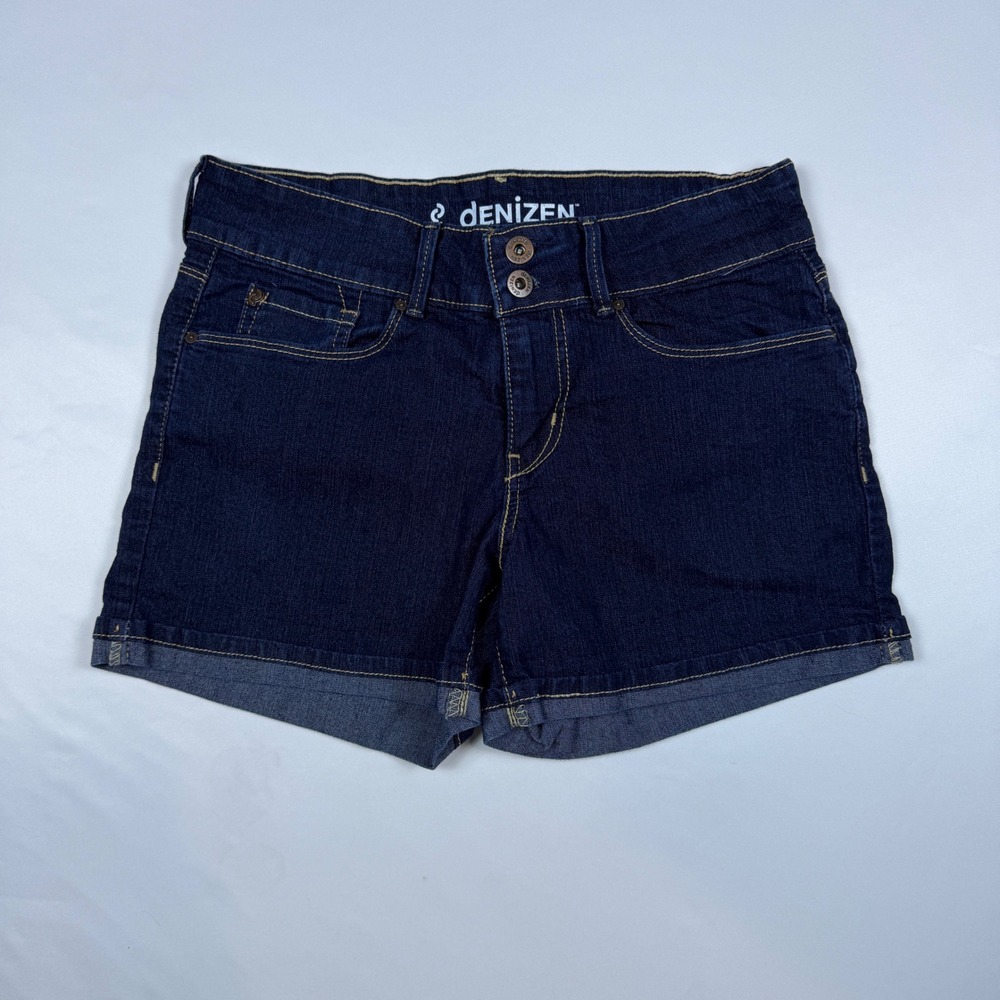 Denizen Levi's Denim Shorts Womens 4 Dark Wash Cuffed Stretch